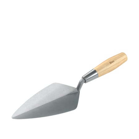 Bon Tool Bon 72-512 Brick Trowel Forged 9" Narrow London Wood Handle 72-512